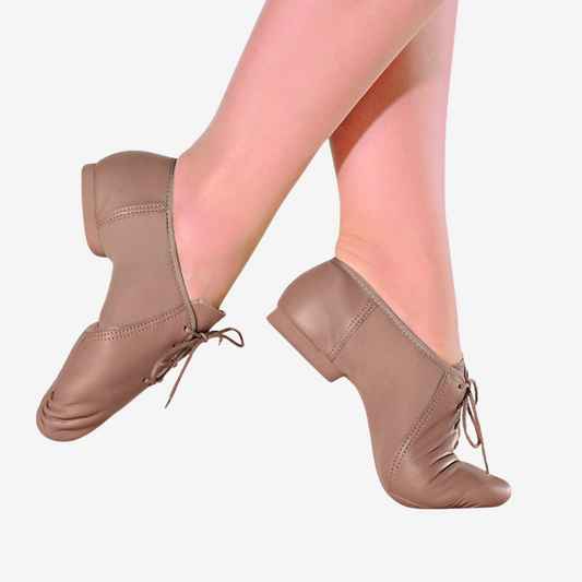 JZ15 - Leather Lace Up Jazz Shoe - Toddler & Child