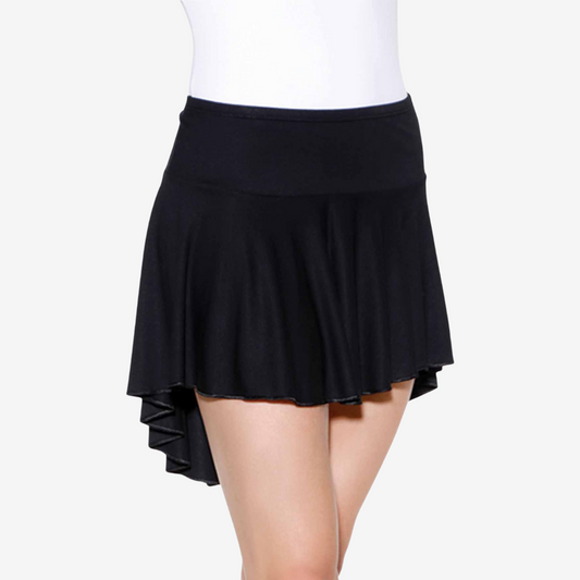 Pull on Skirt with Dropped Waist - D325