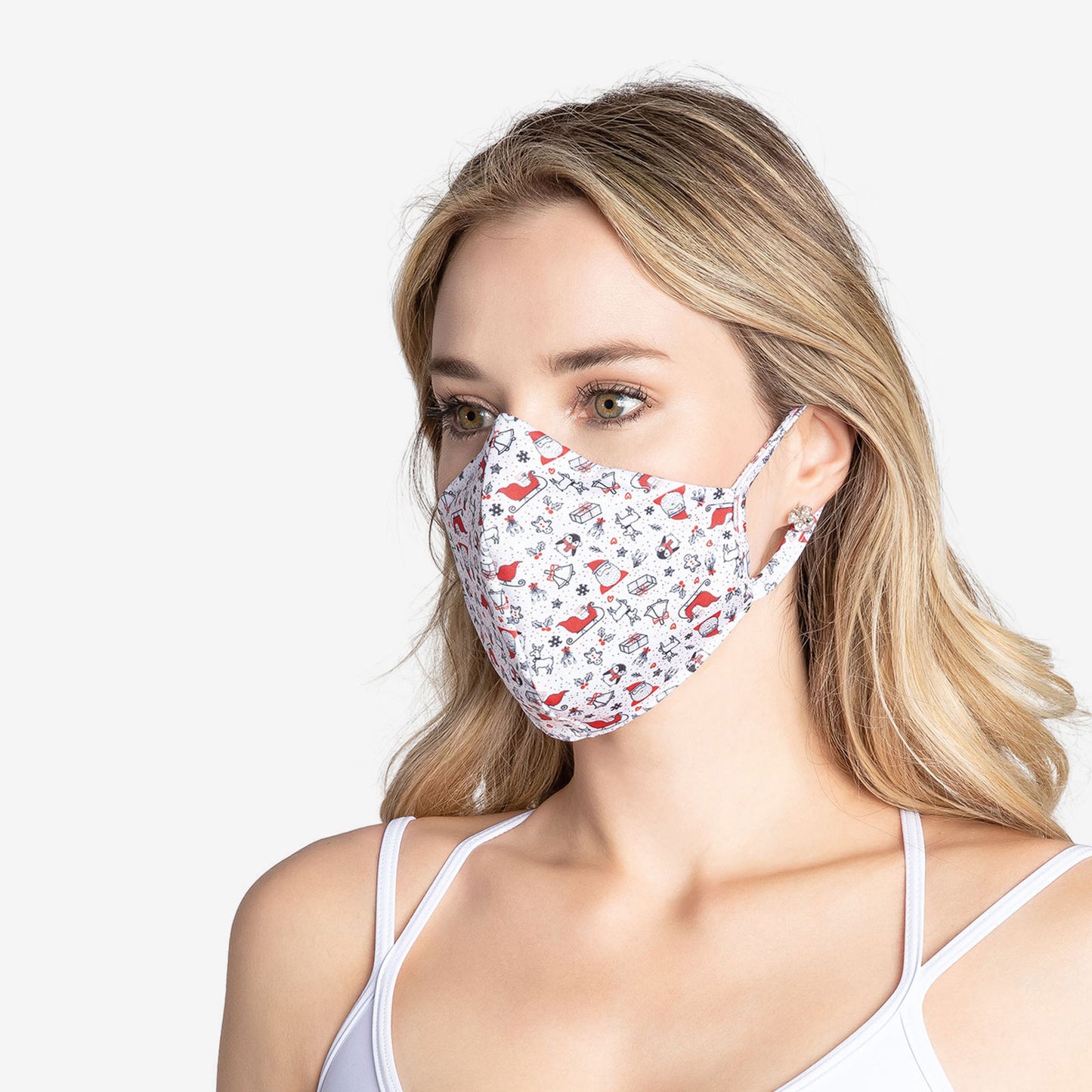 Adult Unisex Fitted Face Mask With Earloops - RDE2176