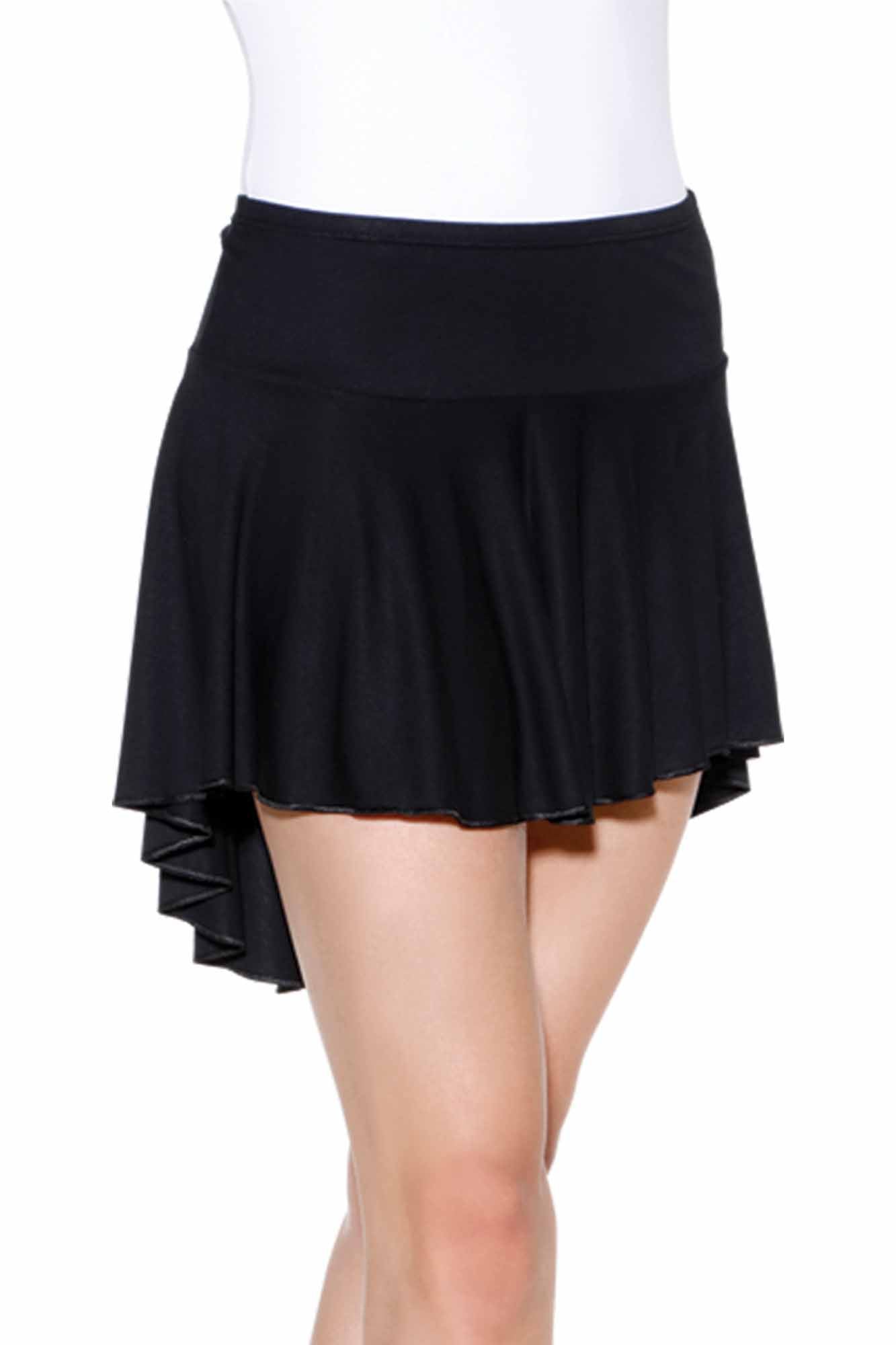 Pull on Skirt with Dropped Waist - D325
