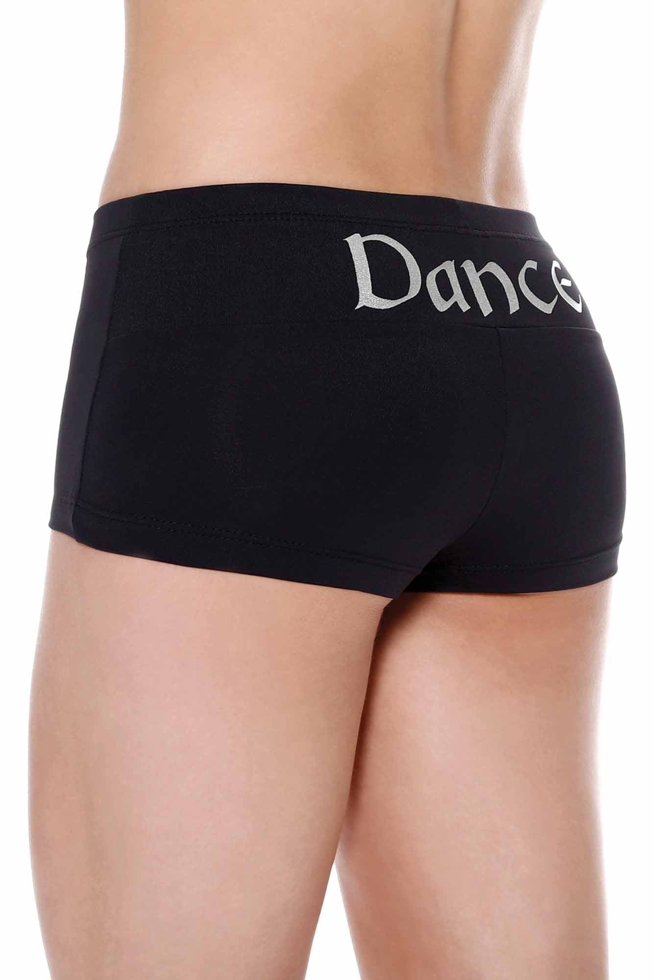Booty Shorts with "Dance" Printed on the Back - D4085