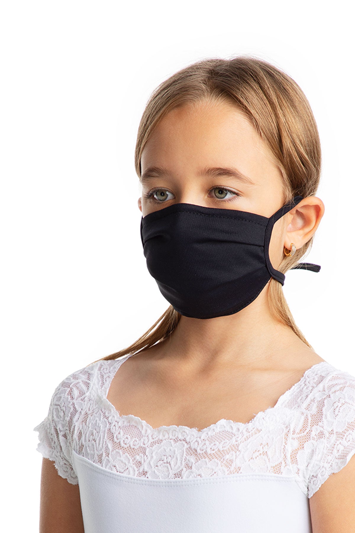 Child Unisex Pleated Face Mask With Head Ties- L2175
