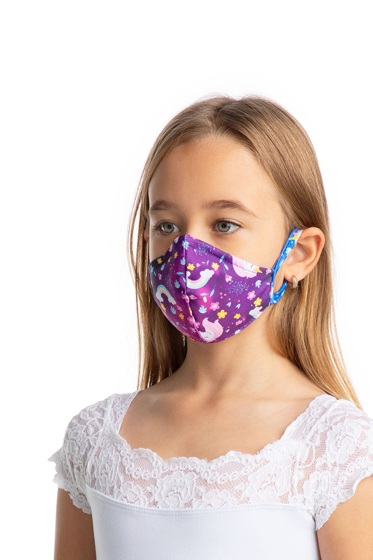 Child Unisex Fitted Face Mask With Earloops - L2177