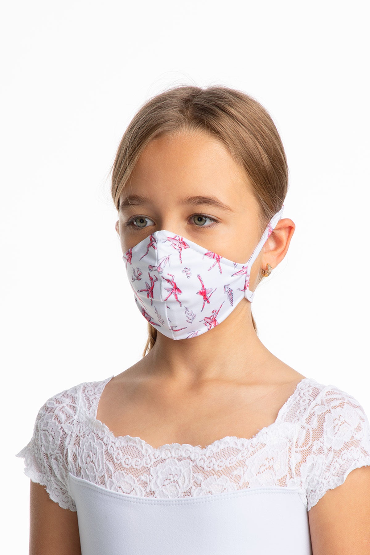 Child Unisex Fitted Face Mask With Head Ties - L2179