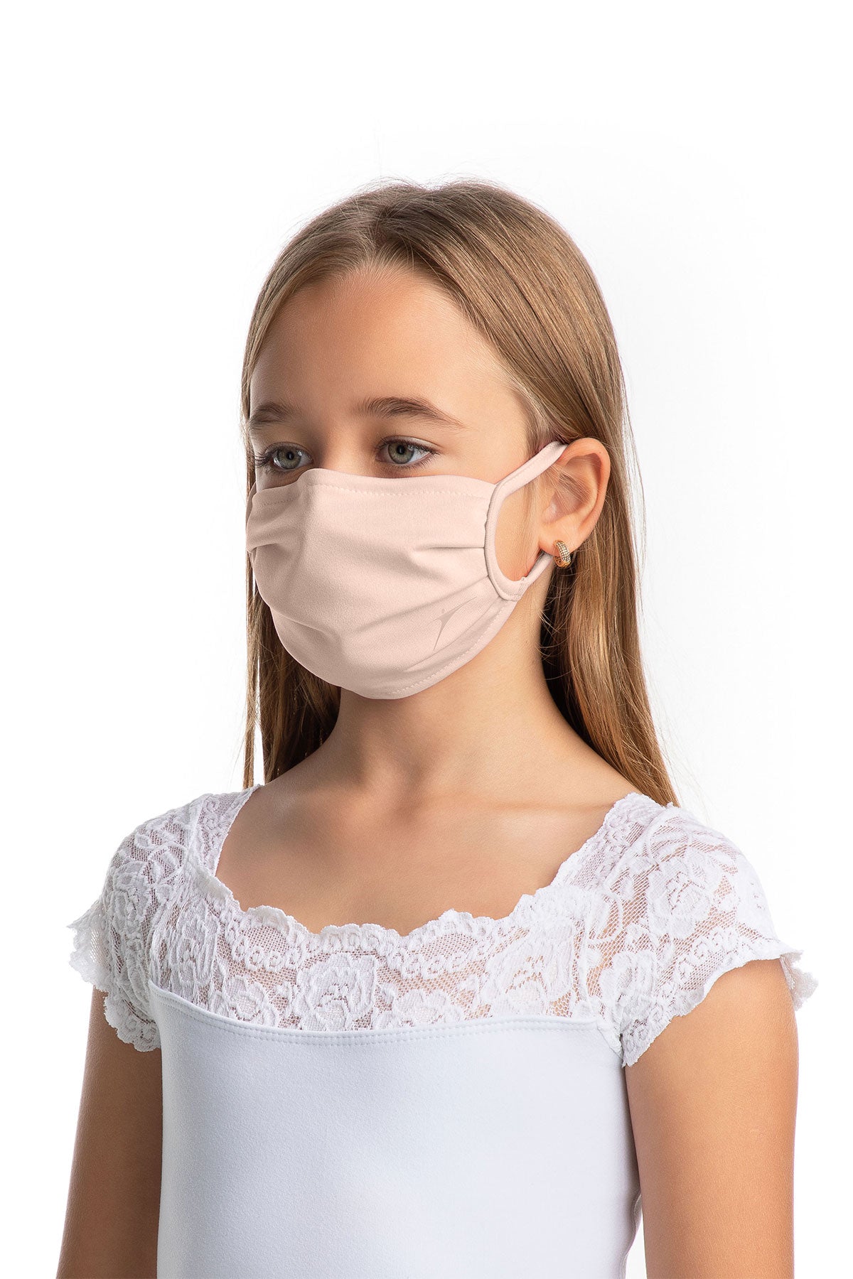 Child Unisex Pleated Face Mask With Earloops - L2375