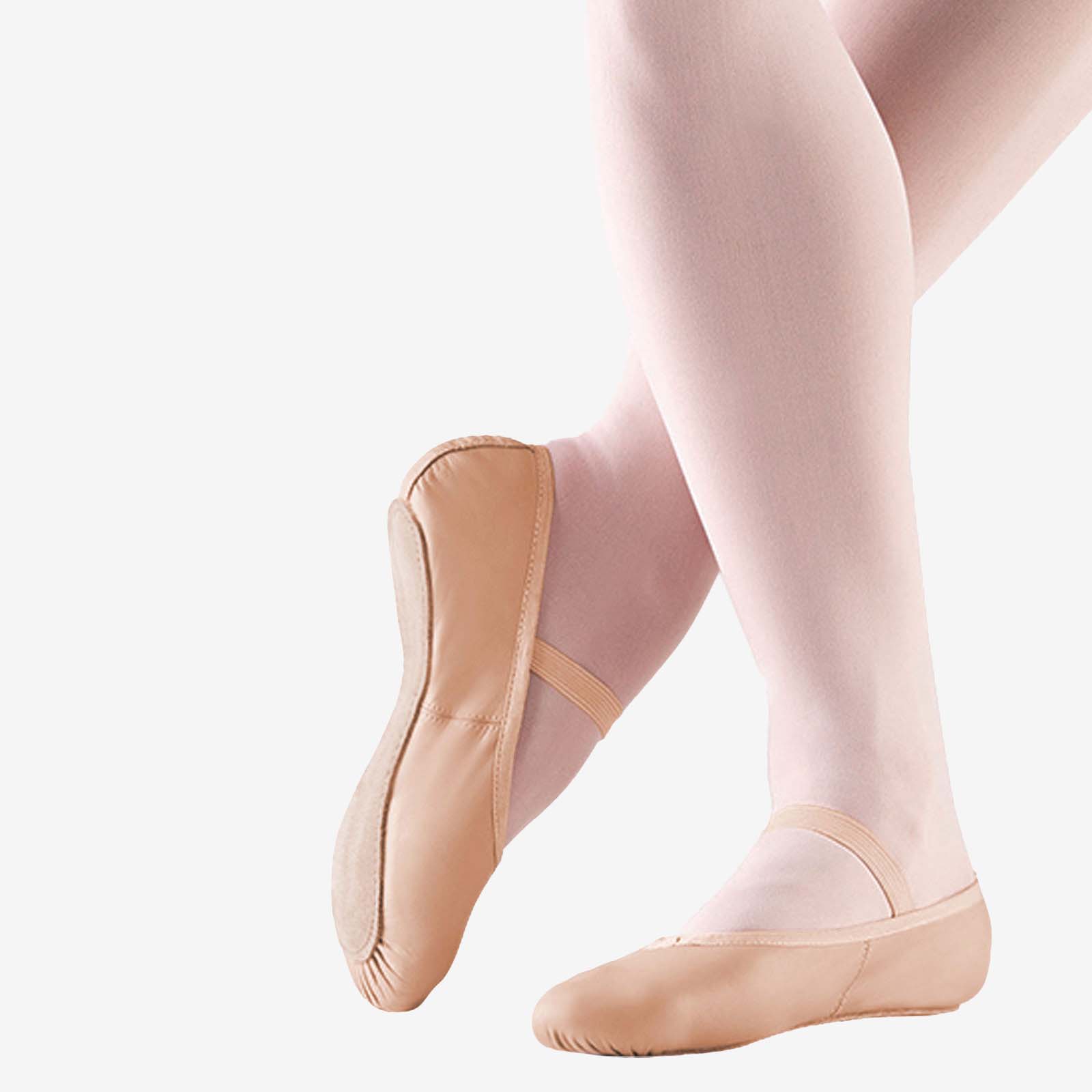 BA14 Leather Full Sole Ballet Shoe Toddler, All Pinks