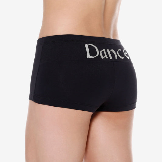 Booty Shorts with "Dance" Printed on the Back - D4085