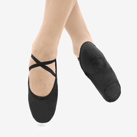 SD10 - Leather Split Sole Ballet Shoe - Adult