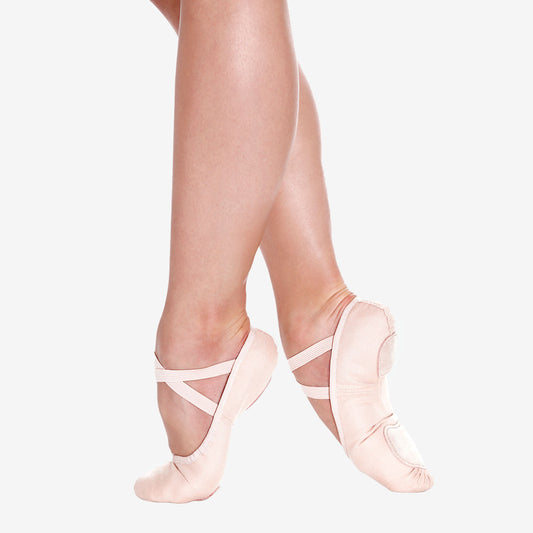 SD11 - Canvas Split Sole Ballet Shoe - Adult<br>Light Pink