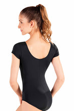 Load image into Gallery viewer, Capped Sleeve Leo with Scoop Neck - D2991
