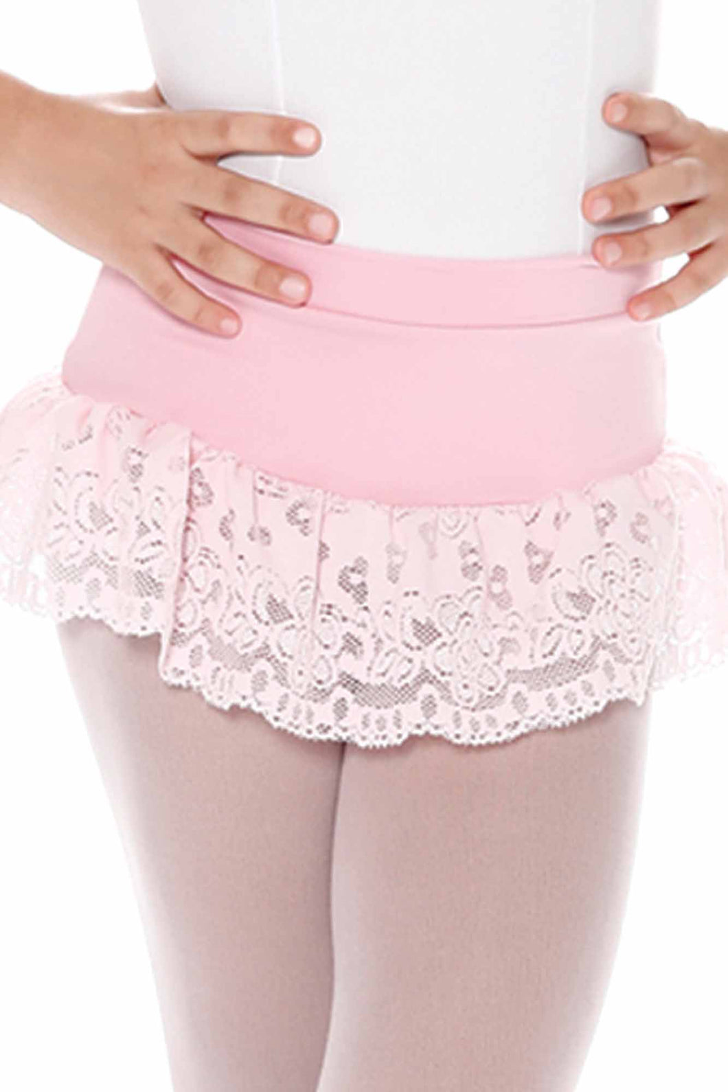 Skirt with Lace Ruffle - D741