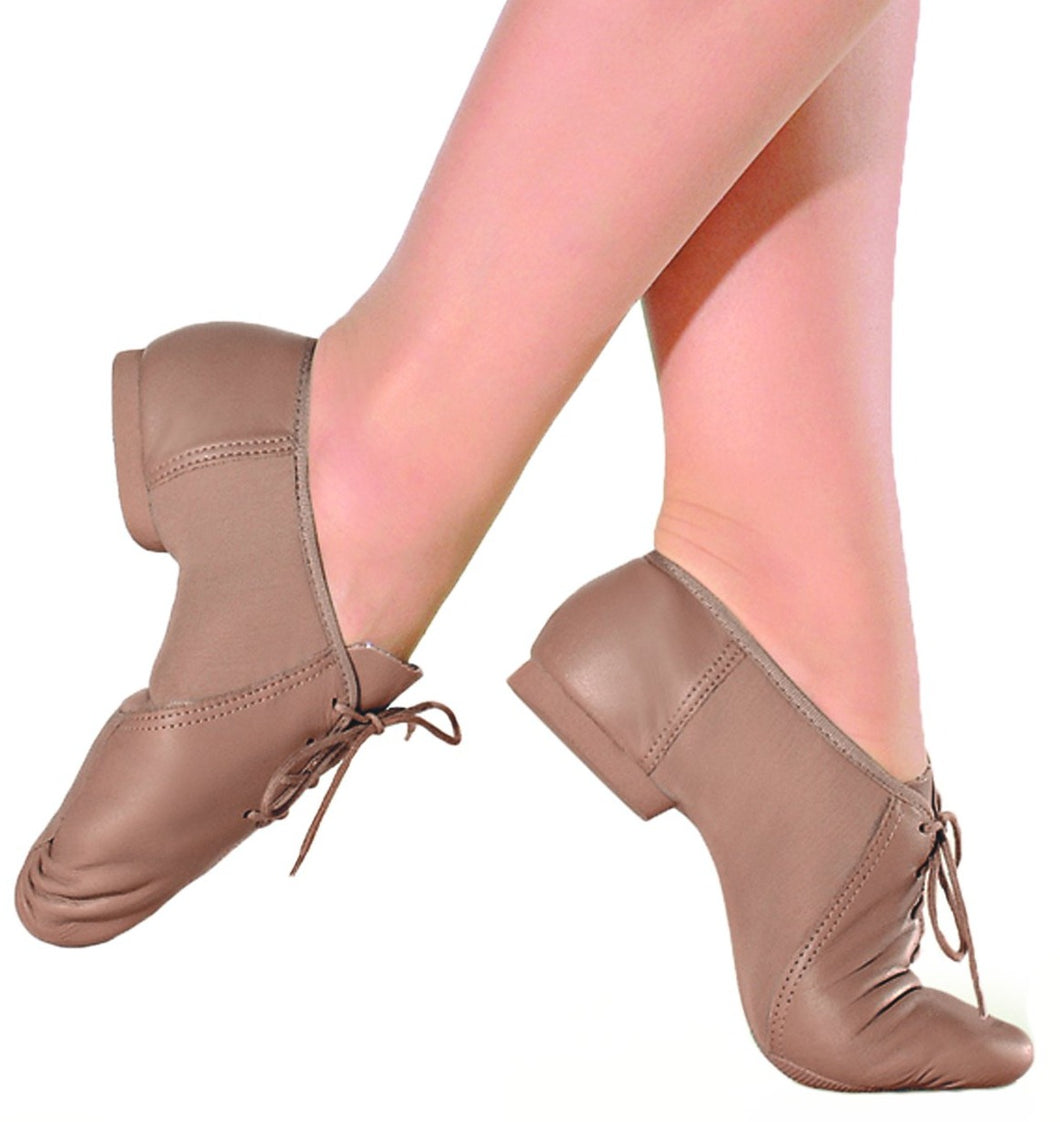JZ15A - Leather Jazz Shoe with Suede Sole