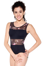 Load image into Gallery viewer, Magnolia - Fashion Leo with Sublimated Floral Print on Mesh - RDE1725
