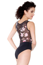Load image into Gallery viewer, Magnolia - Fashion Leo with Sublimated Floral Print on Mesh - RDE1725
