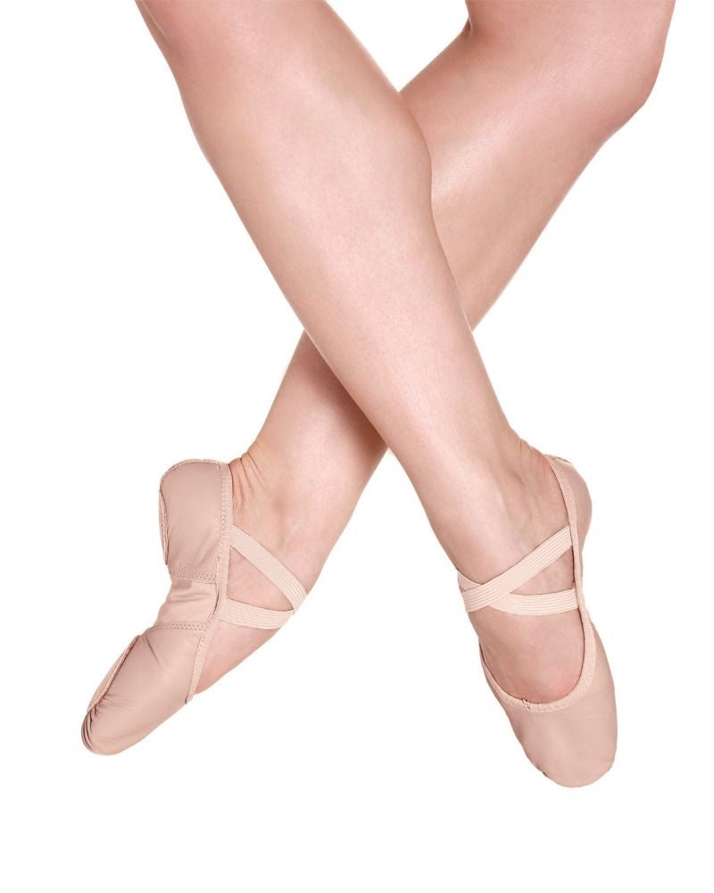Leather Split-Sole Ballet Shoe